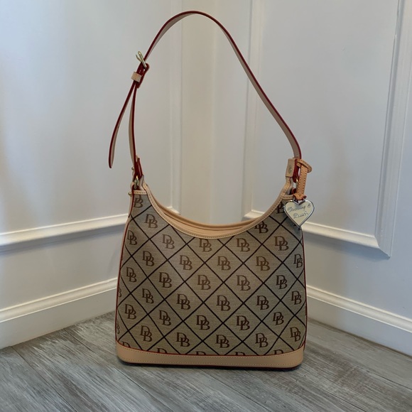 Dooney & Bourke Logo Canvas Hobo - Picture 3 of 6